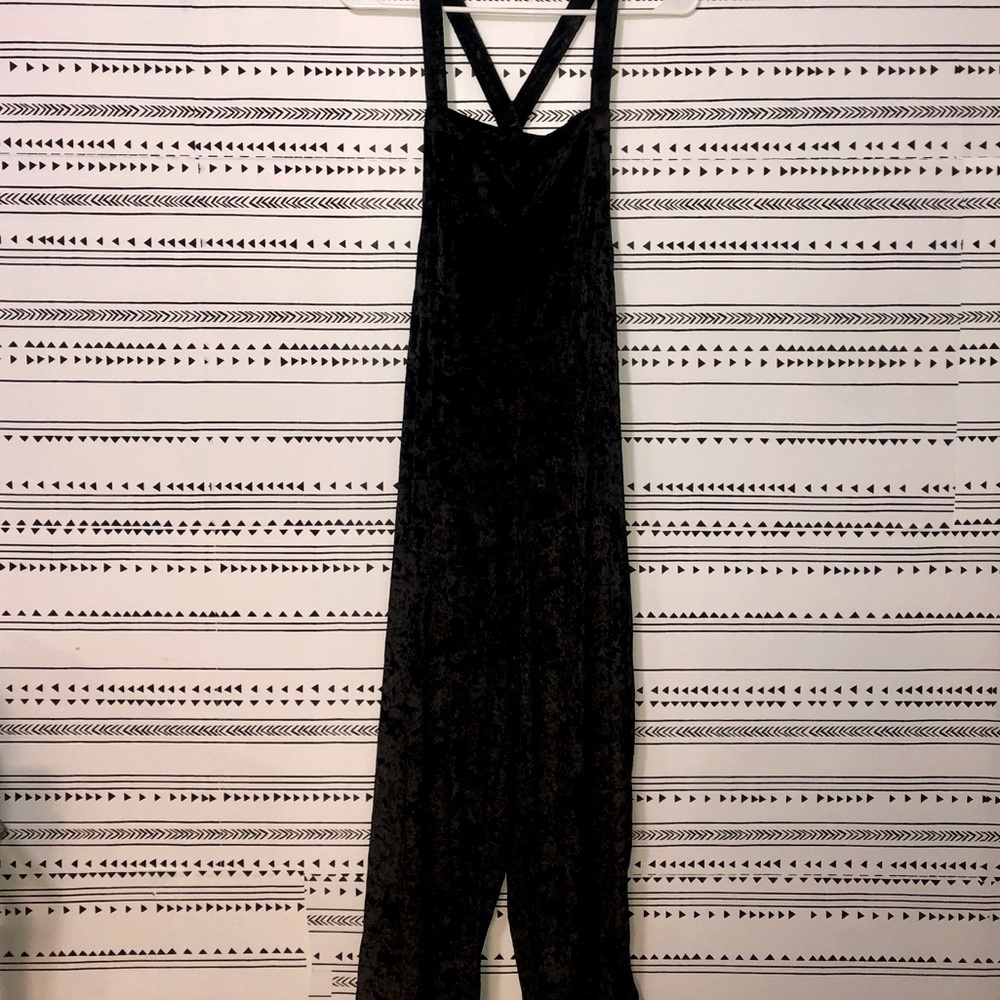 Black Velour jumpsuit